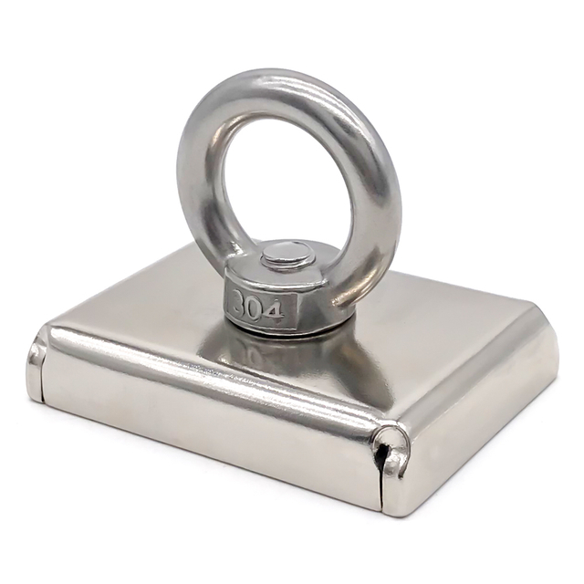 کیت نجات مغناطیسی مستطیلی آهنربای ماهیگیری نئودیمیم با حلقه SST