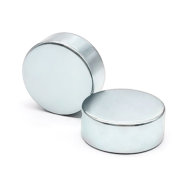 پوشش روی D25x10mm آهنربای نئودیمیوم گرد N35H در بلندگوهای بلند