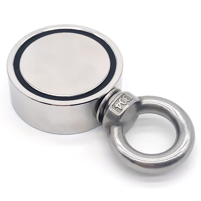 آهنرباهای ماهیگیری نئودیمیوم دو طرفه با گل میخ چشمی SST 