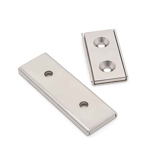 فروش داغ با کیفیت بالا N35 N45 نئودیمیم مستطیل ابزار مغناطیسی بلوک شکل آبکاری سوراخ کنتر غرق آهنربای کانال NdFeB