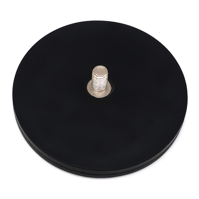 آهنربا قابلمه نئودیمیومی مشکی میله رزوه ای خارجی چند قطبی